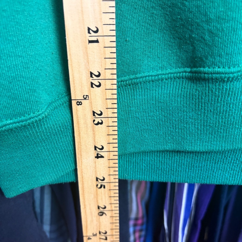 Vintage Russell Athletic Green Sweatshirt Made in USA Blank Crewneck Medium - Picture 4 of 6